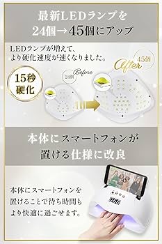 ICEGEL LEDネイルランプ フットペダル付き ジェルネイル硬化用ライト ICEGEL LEDネイルランプ フットペダル付き ジェルネイル硬化用